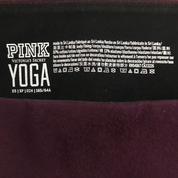 Pink Victoria’s Secret Dark Gray/Purple Yoga Pants - Picture 7 of 7